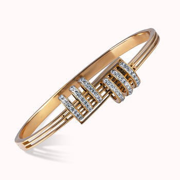 Zircon Trinity Bangle Bracelet