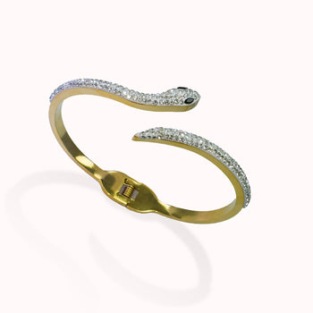 Zircon SnakeCoil 18K bracelet