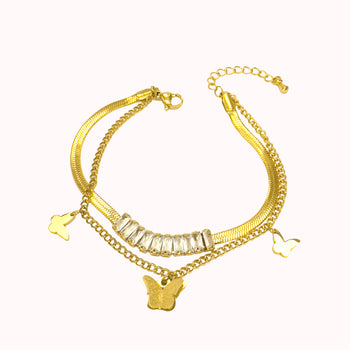 Twice the Shine Chain Bracelet