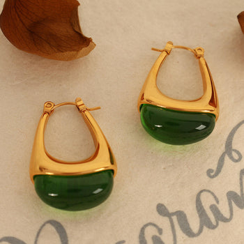 European Luxury Channel U-Hoops Earrings