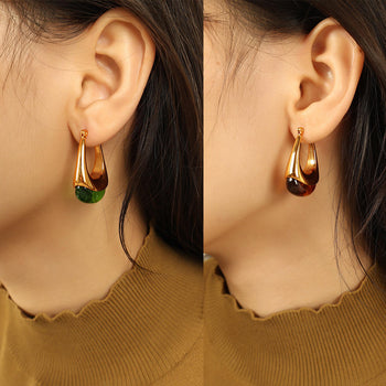 European Luxury Channel U-Hoops Earrings