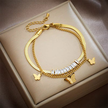 Twice the Shine Chain Bracelet