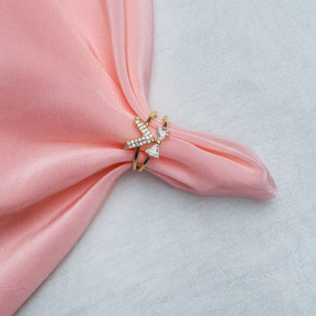 Luxe V Bow Ring