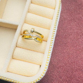 Zircon Nail-Style Ring