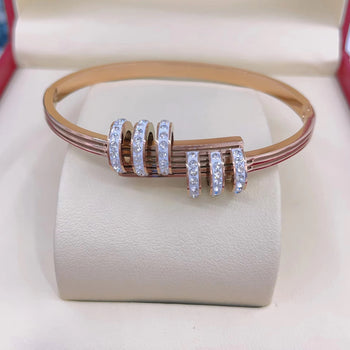 Zircon Trinity Bangle Bracelet