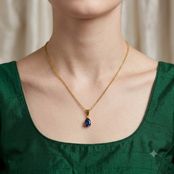 Sapphire Aura Necklace