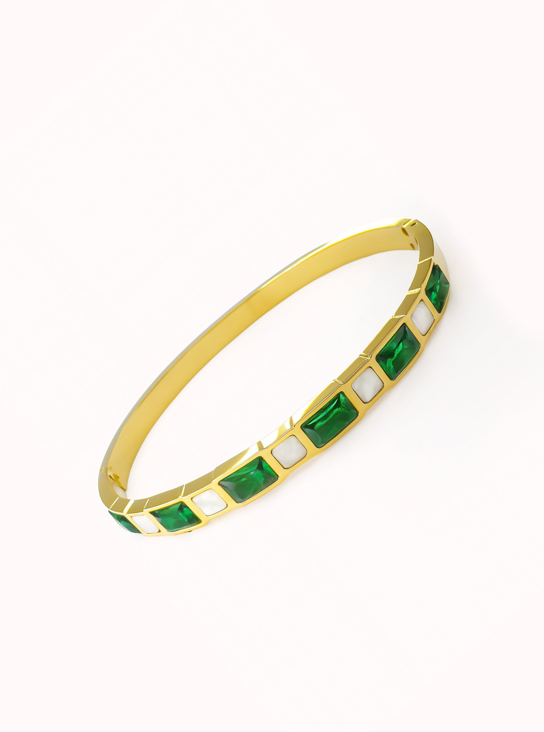 Emerald Ivory Bangle
