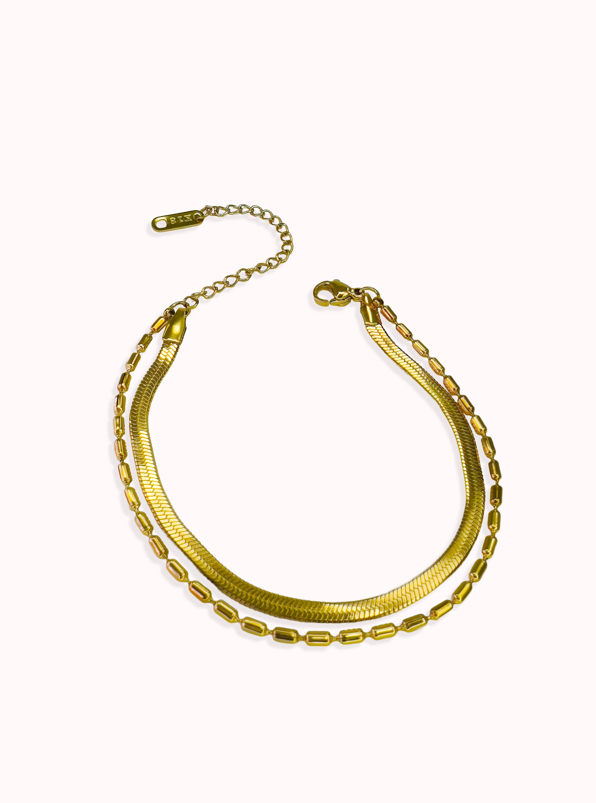 Bold Double Chain Bracelet