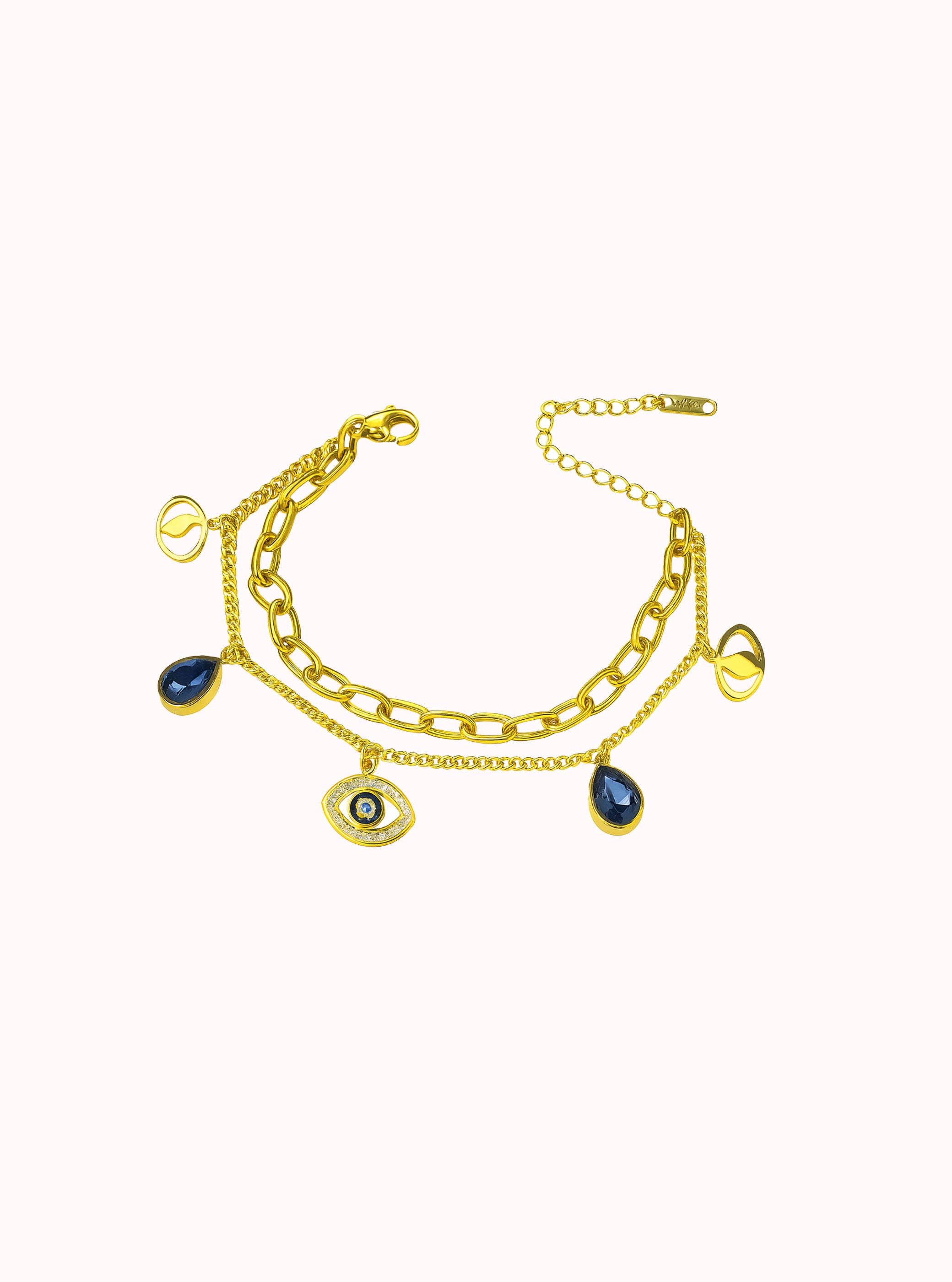 Evil Eye Layered Bracelet