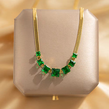 green zircon necklace