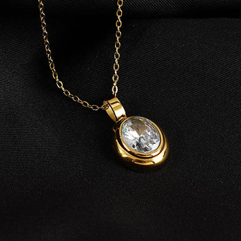 Crystal Gemstone Pendant Necklace