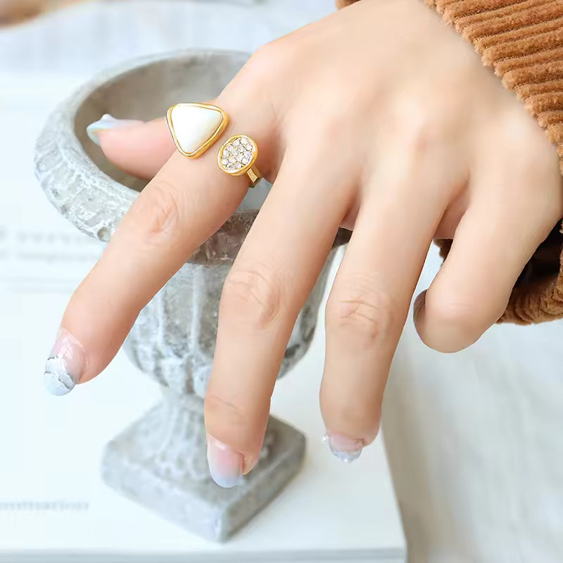 Chic Trendy Geometric Ring