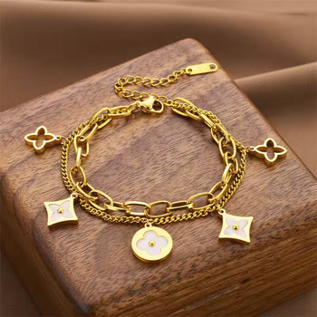 Twice the Shine Chain Bracelet