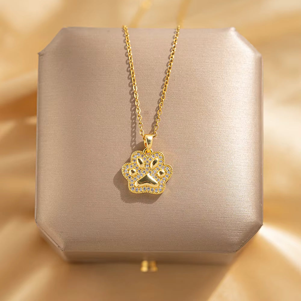 Paw Print Necklace