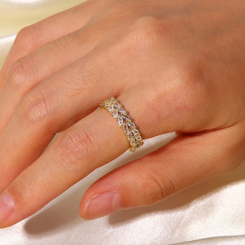 Lustrous Zircon Long Band 5mm