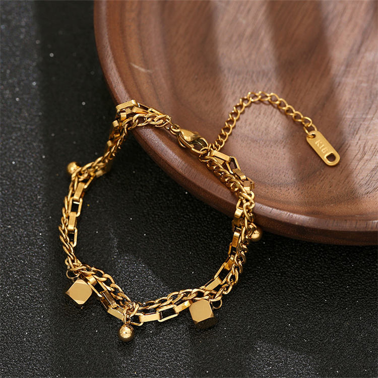 Cuban Double Layered Bracelet