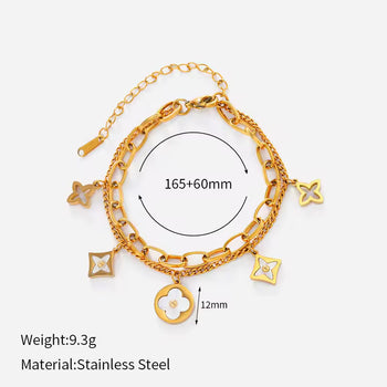 Twice the Shine Chain Bracelet