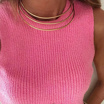 3 Layer Cuff Choker Necklace