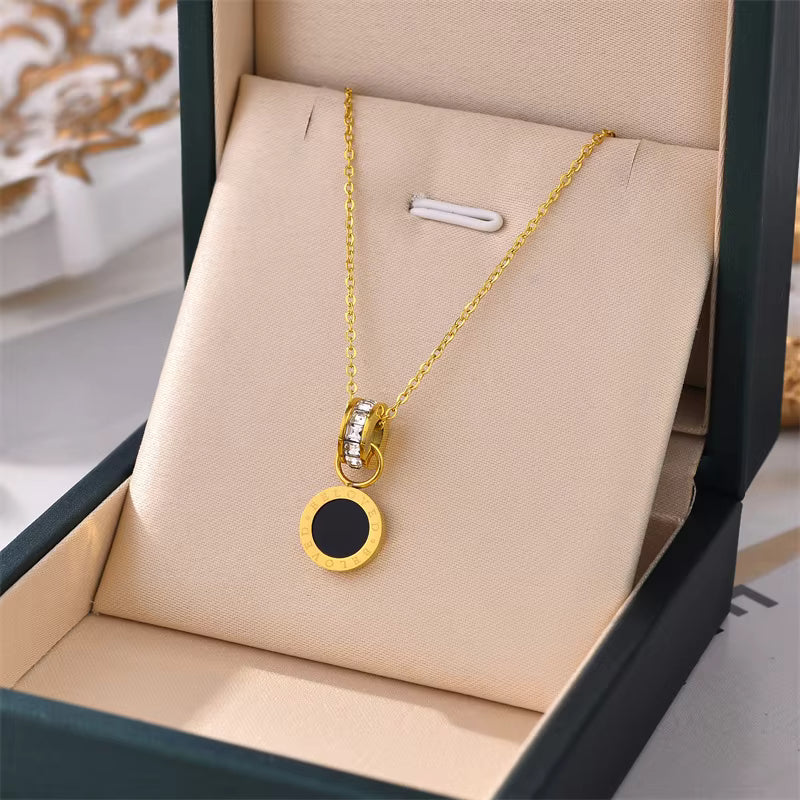 Black & Shine Duo Necklace
