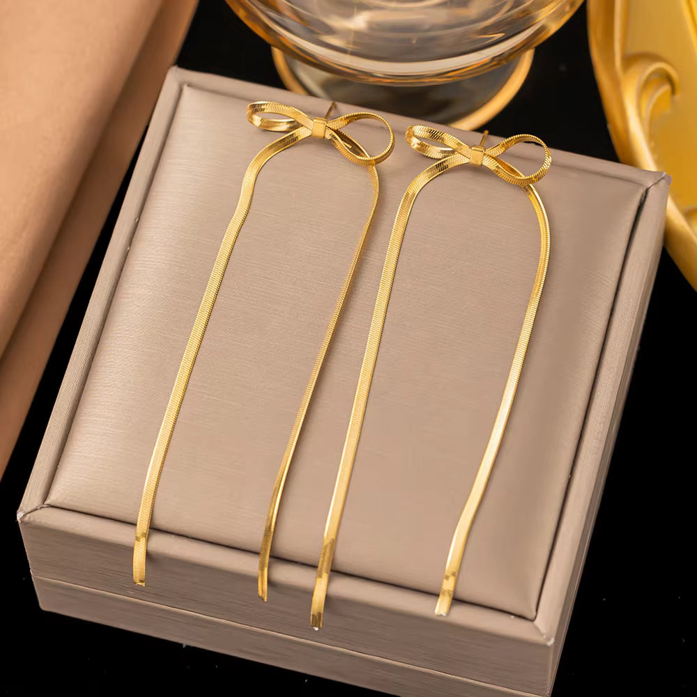 Radiant Long Chain Drops Earring
