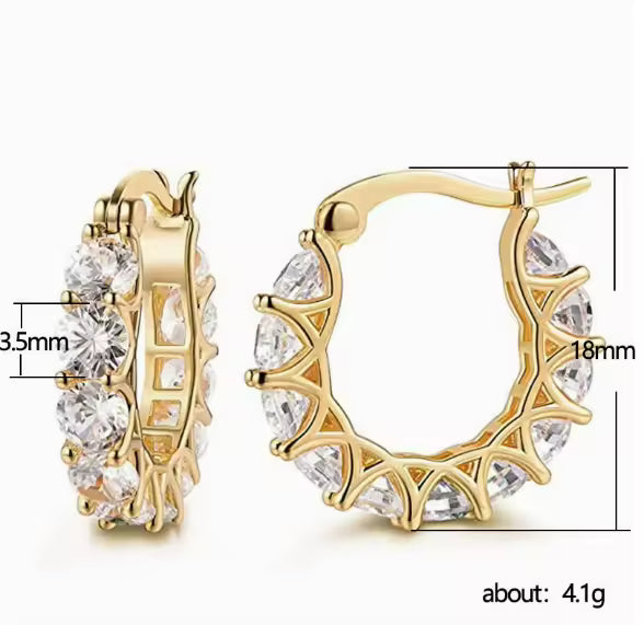 Golden Ice Bali Earrings
