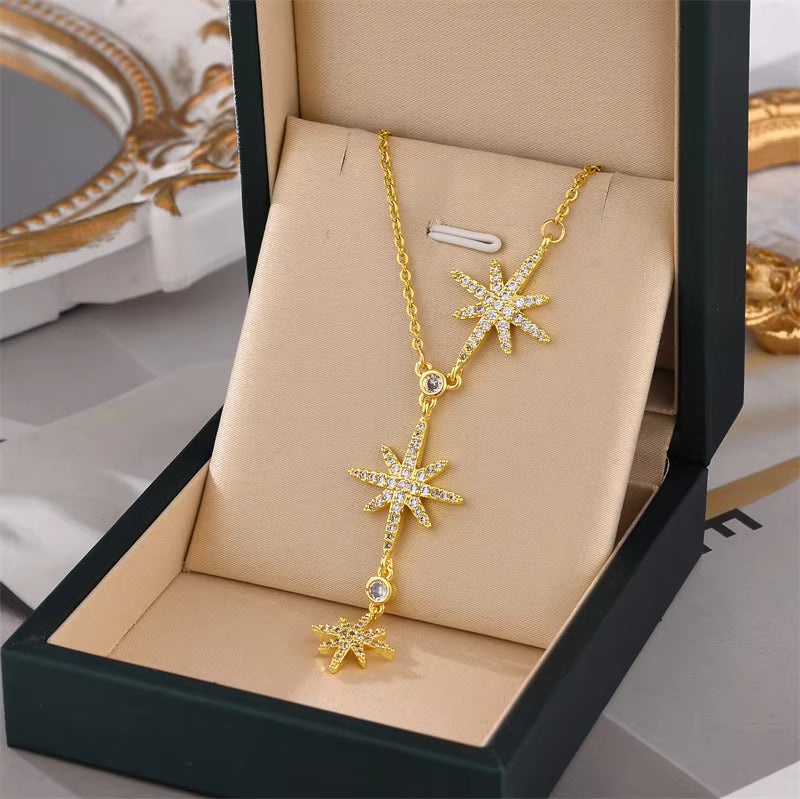 3 Star Gold necklace