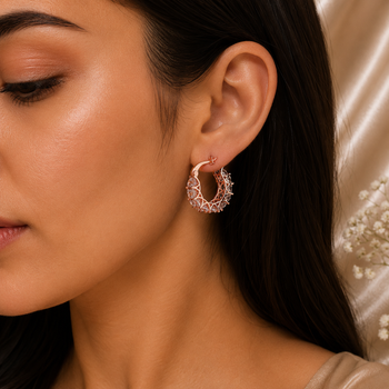 Rose Glow Bali Earrings
